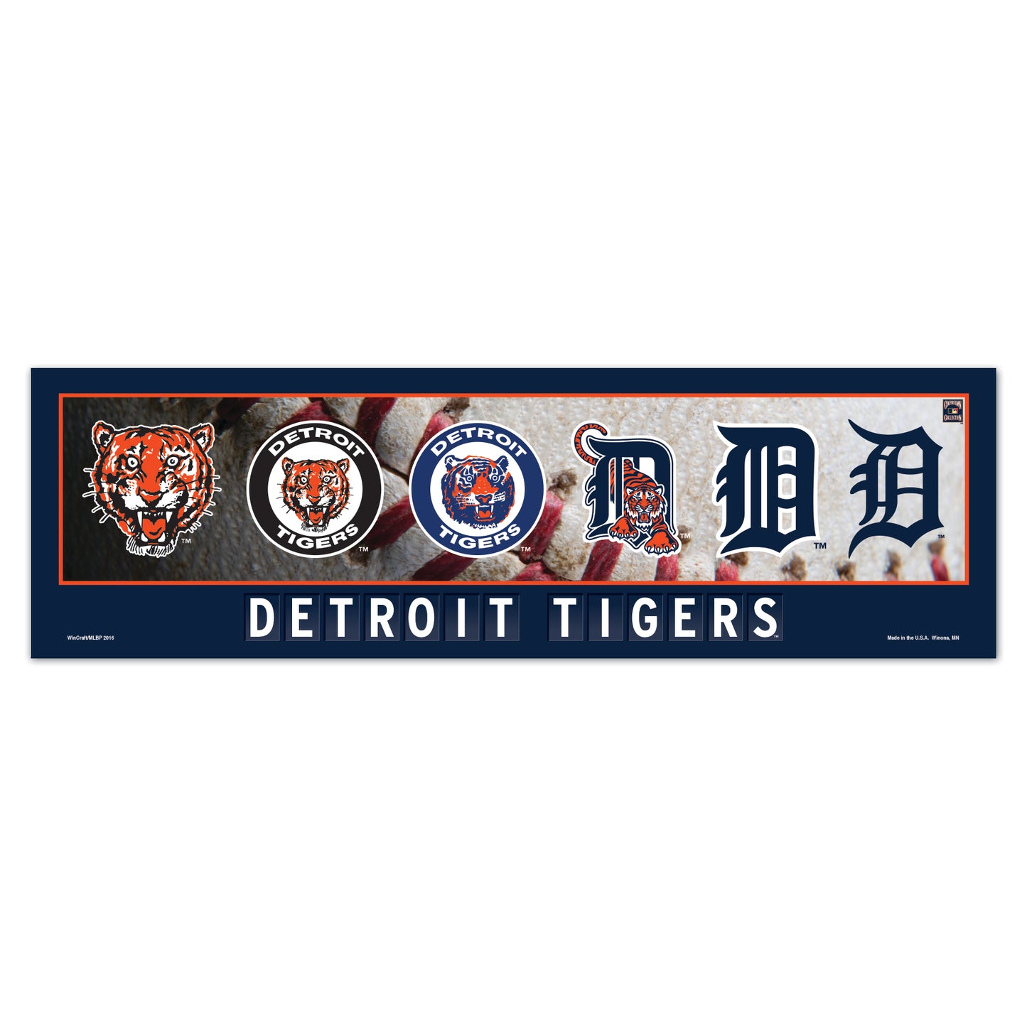 Detroit Tigers Sign 9x30 Wood Evolution
