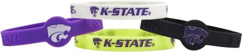 Kansas State Wildcats Bracelets 4 Pack Silicone - Special Order
