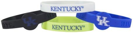 Kentucky Wildcats Bracelets 4 Pack Silicone - Special Order