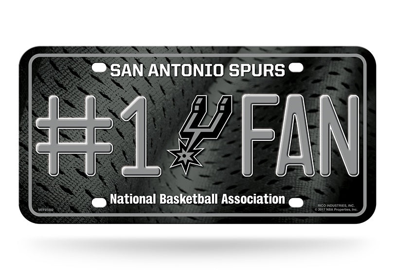 San Antonio Spurs License Plate #1 Fan - Special Order