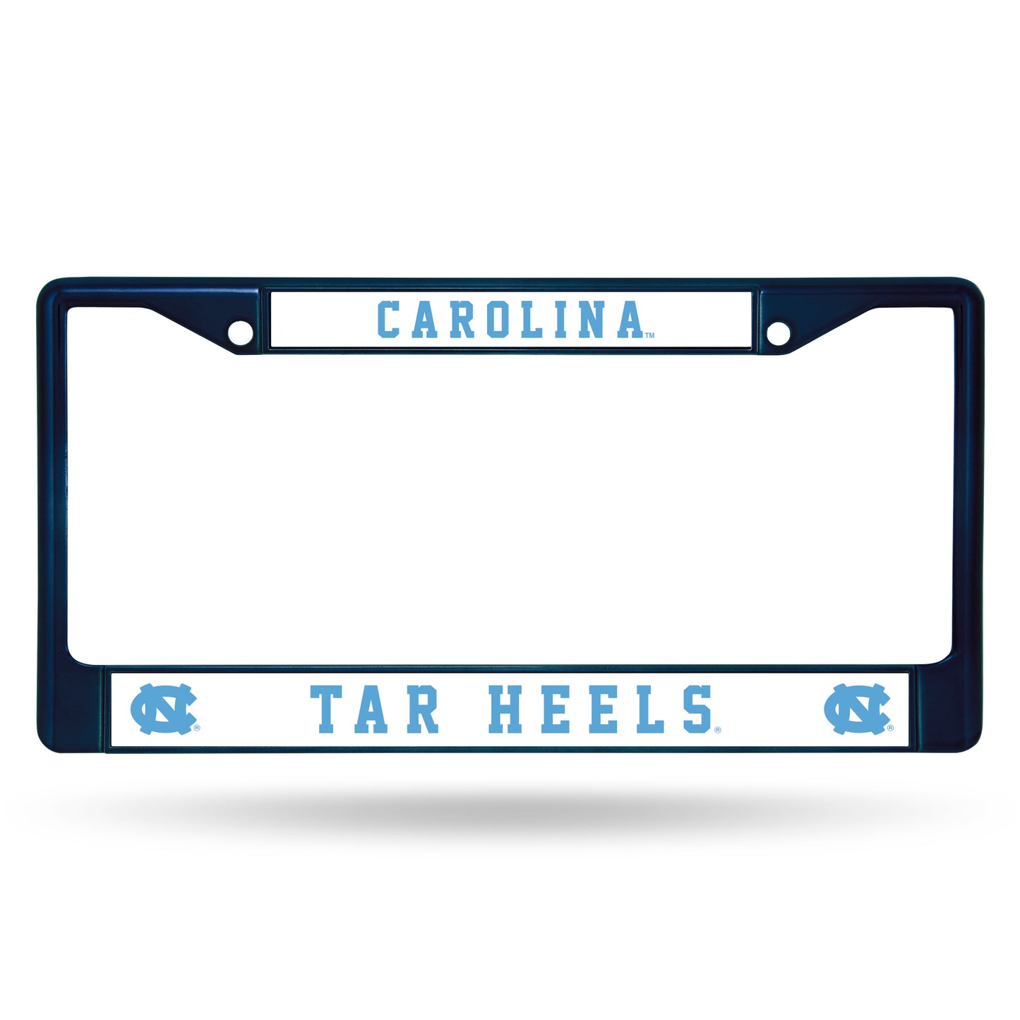 North Carolina Tar Heels License Plate Frame Metal Navy