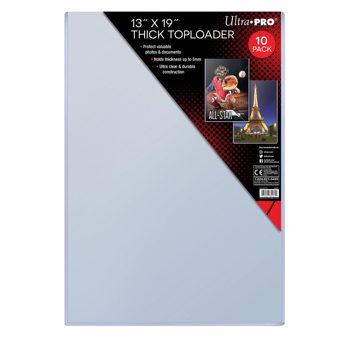 Toploader - 13x19 - Thick - (10 per pack)