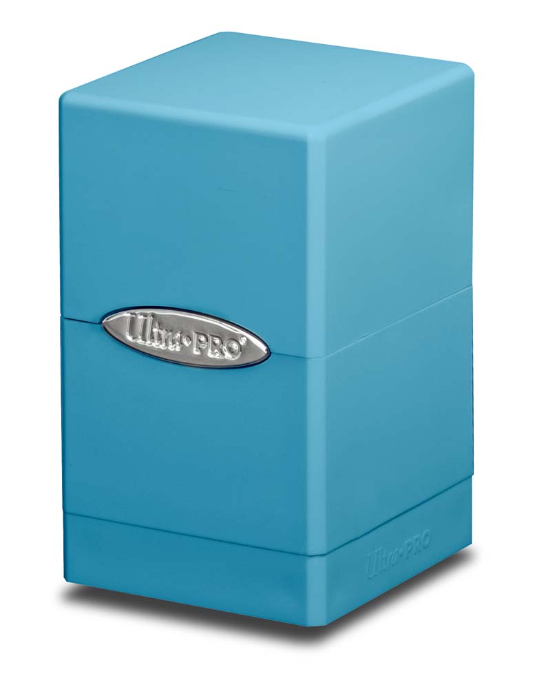 Satin Tower Deck Box - Light Blue