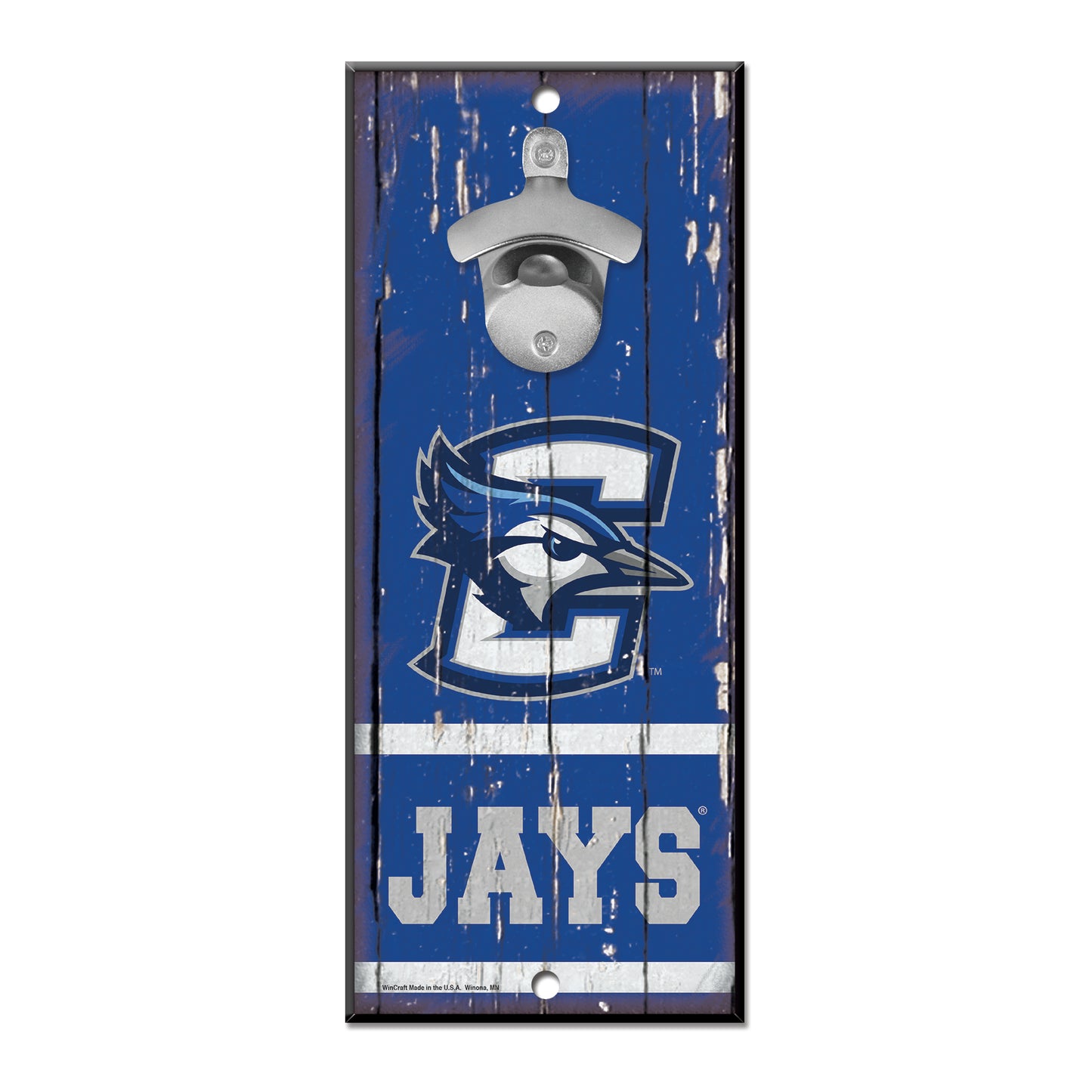 Creighton Blue Jays Sign Wood 5x11 Bottle Opener
