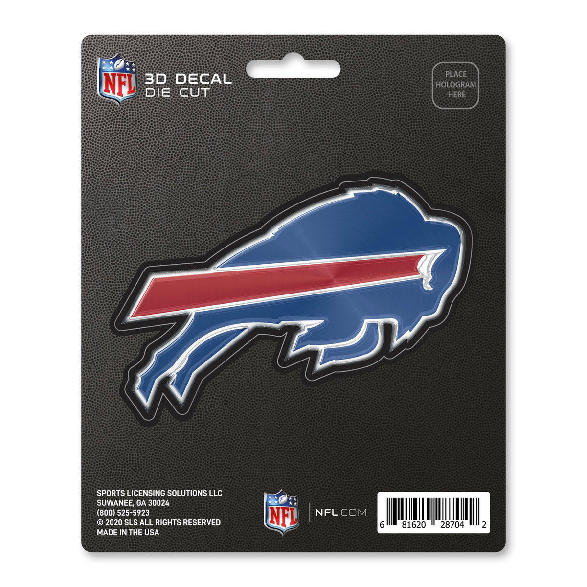 Buffalo Bills Decal 5x8 Die Cut 3D Logo Design