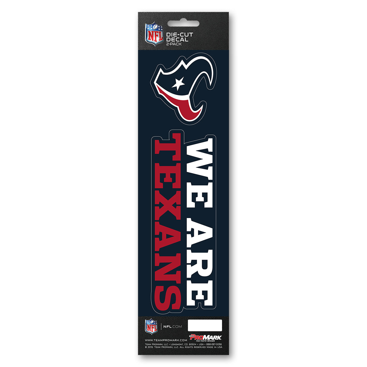 Houston Texans Decal Die Cut Slogan Pack