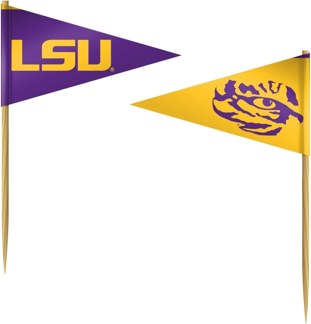LSU Tigers Toothpicks 36 Piece Pennant Style FanPicks