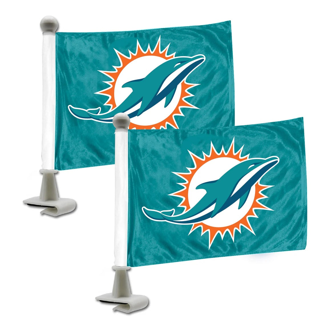 Miami Dolphins Flag Set 2 Piece Ambassador Style