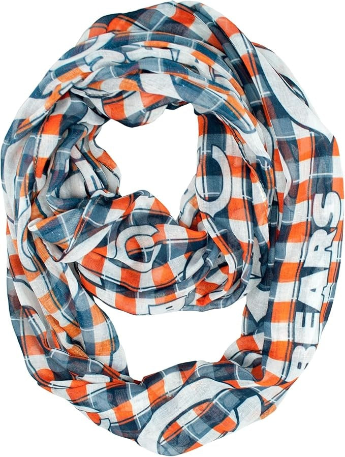 Chicago Bears Infinity Scarf - Plaid