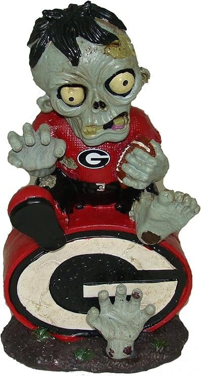 Georgia Bulldogs Zombie Figurine - On Logo w/Football