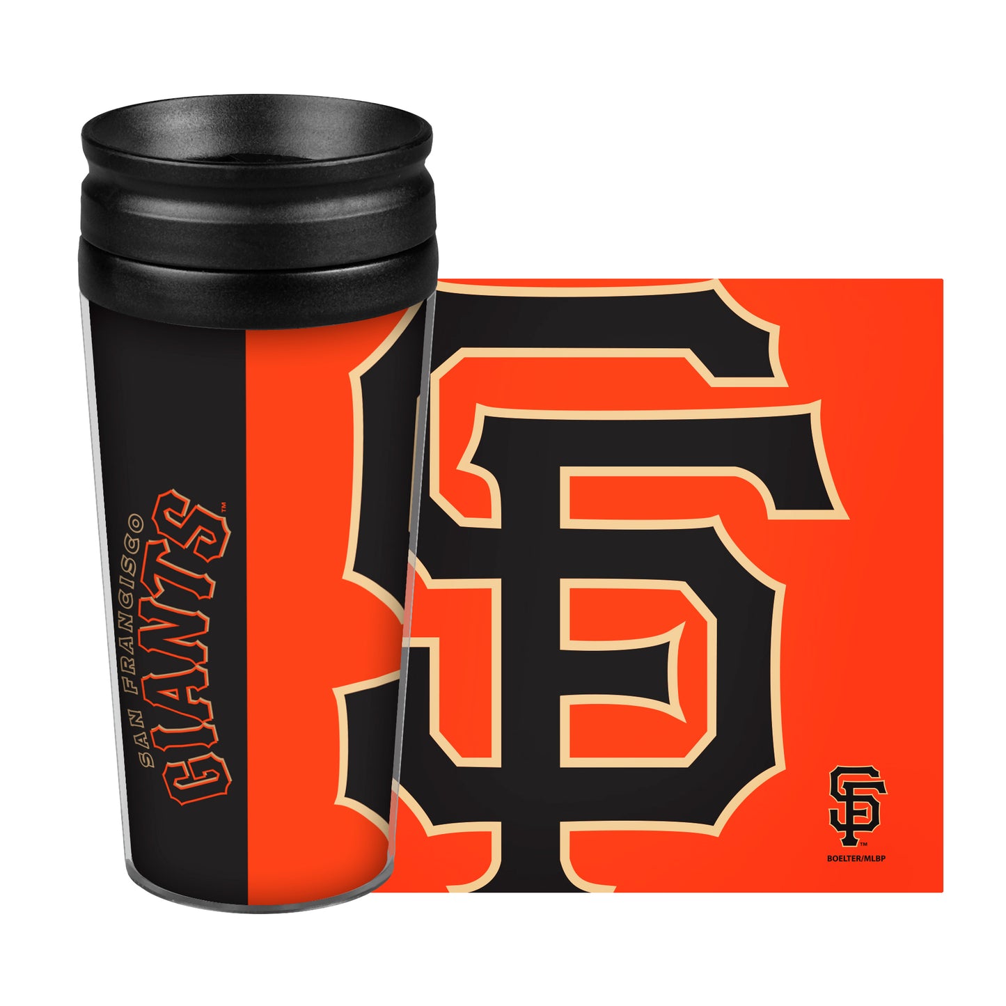 San Francisco Giants Travel Mug 14oz Full Wrap Style Hype Design - Special Order