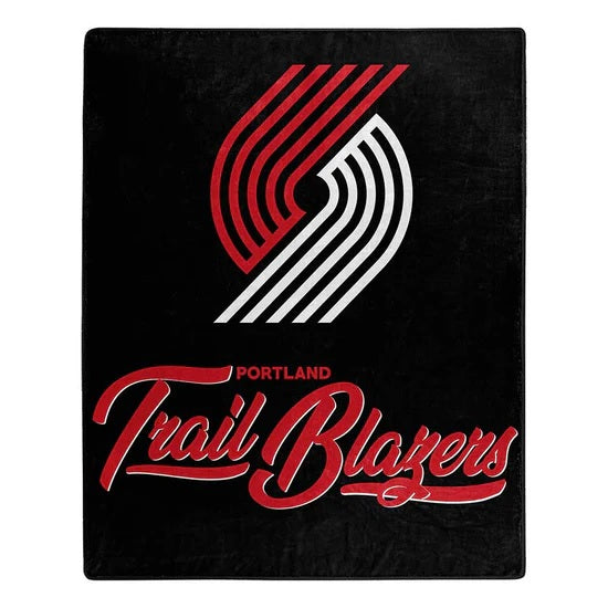 Portland Trail Blazers Blanket 50x60 Raschel Signature Design