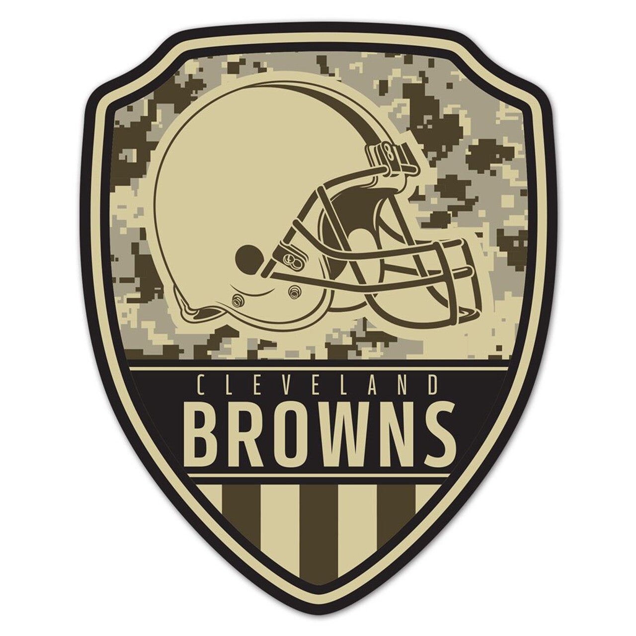Cleveland Browns Sign Wood 11x14 Shield Shape FREE SHIPPING