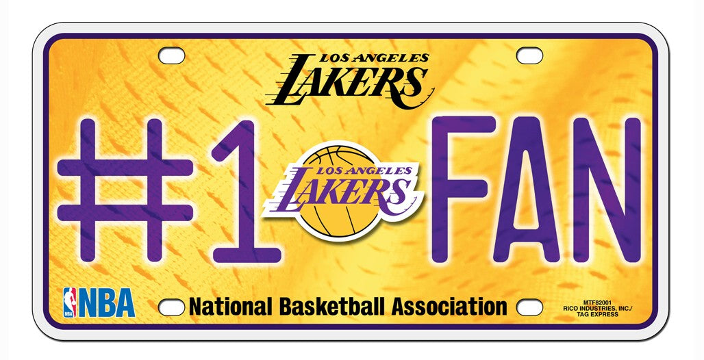 Los Angeles Lakers License Plate #1 Fan