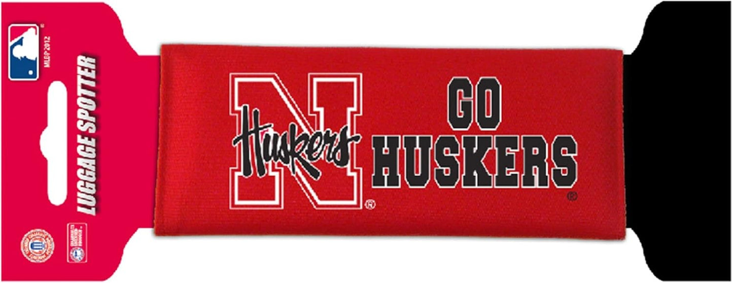 Nebraska Cornhuskers Single Luggage Spotter Script Logo