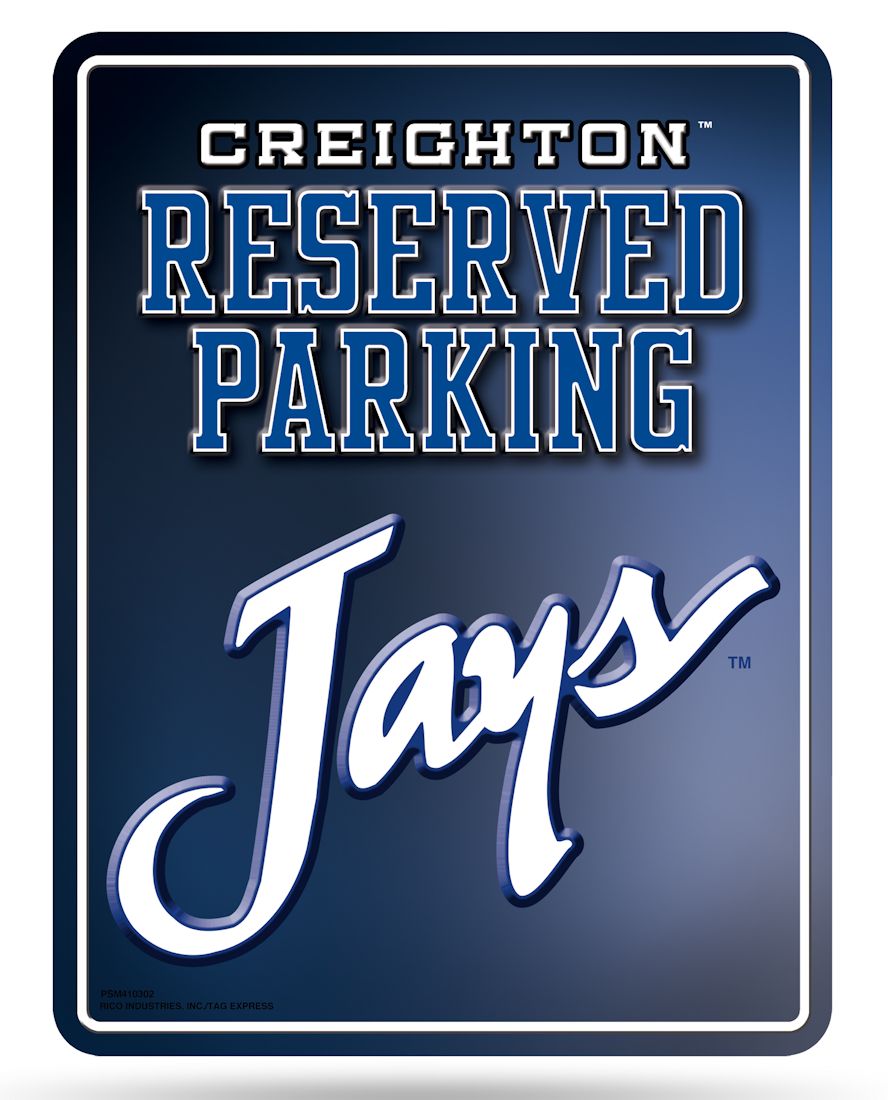Creighton Bluejays Metal Parking Sign - Special Order