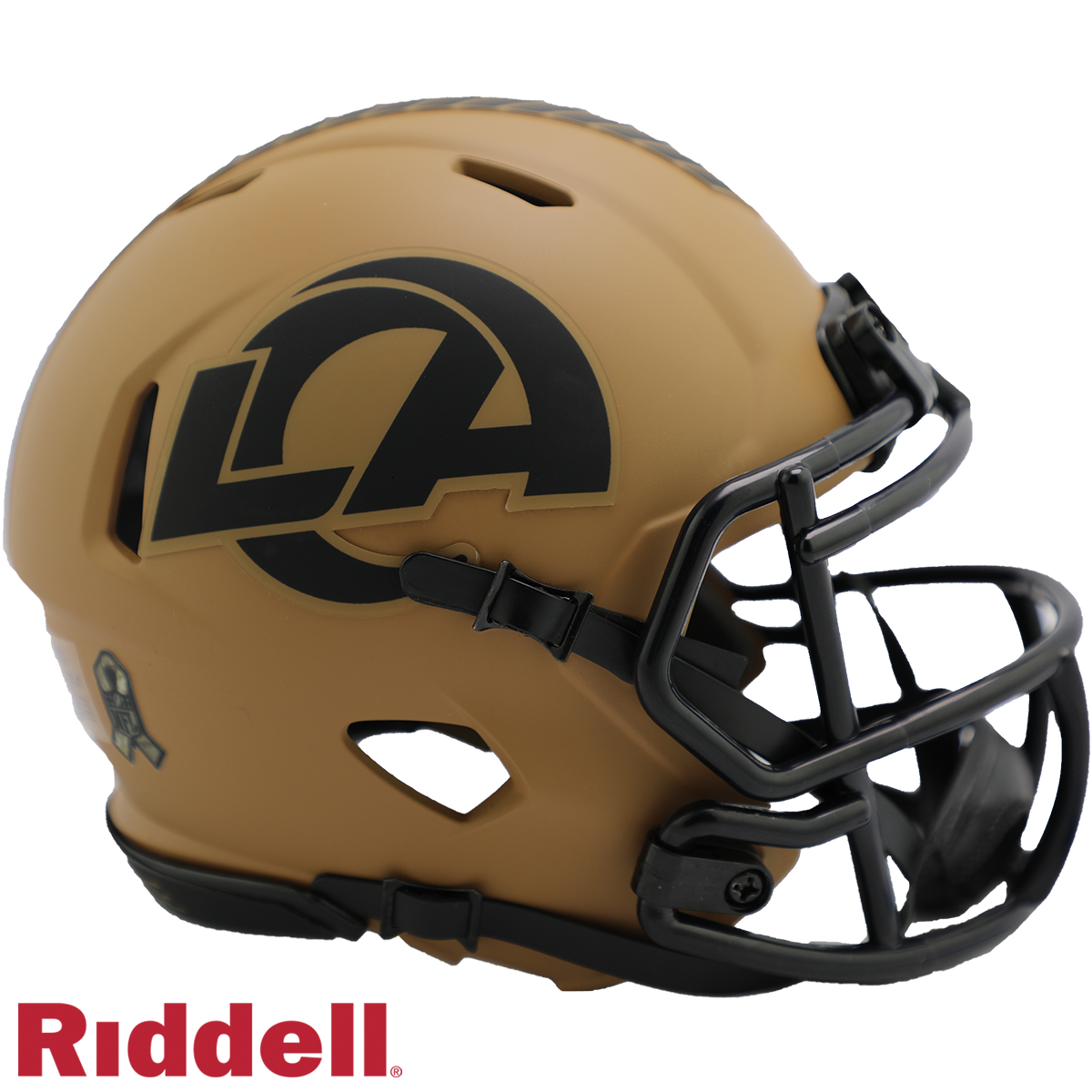 Los Angeles Rams Helmet Riddell Replica Mini Speed Style Salute To Service 2023