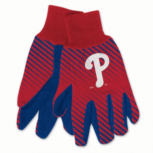 Philadelphia Phillies Gloves Two Tone Style Adult Size - Special Order