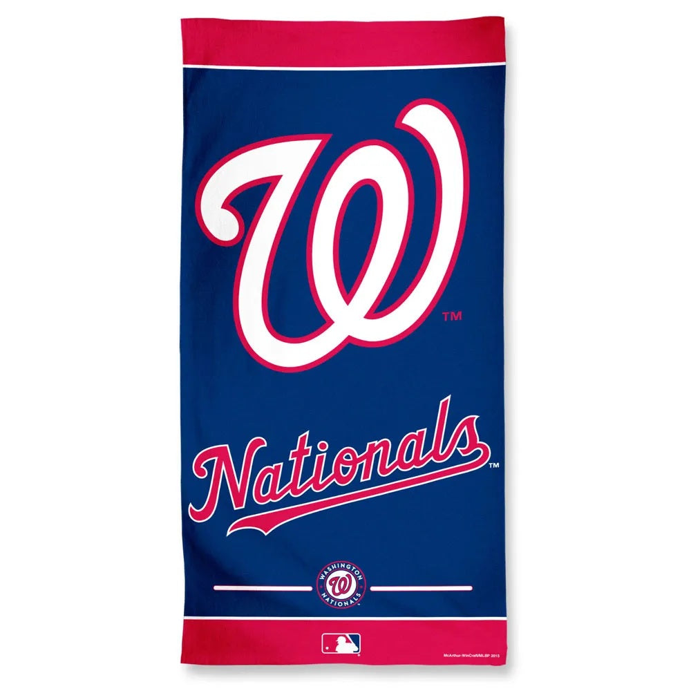 Washington Nationals Towel 30x60 Beach Style - Special Order