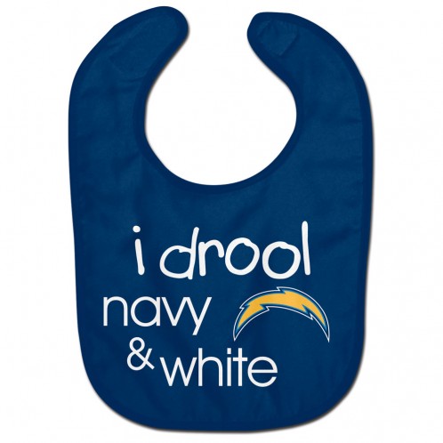 Los Angeles Chargers Baby Bib All Pro Style I Drool Design - Special Order