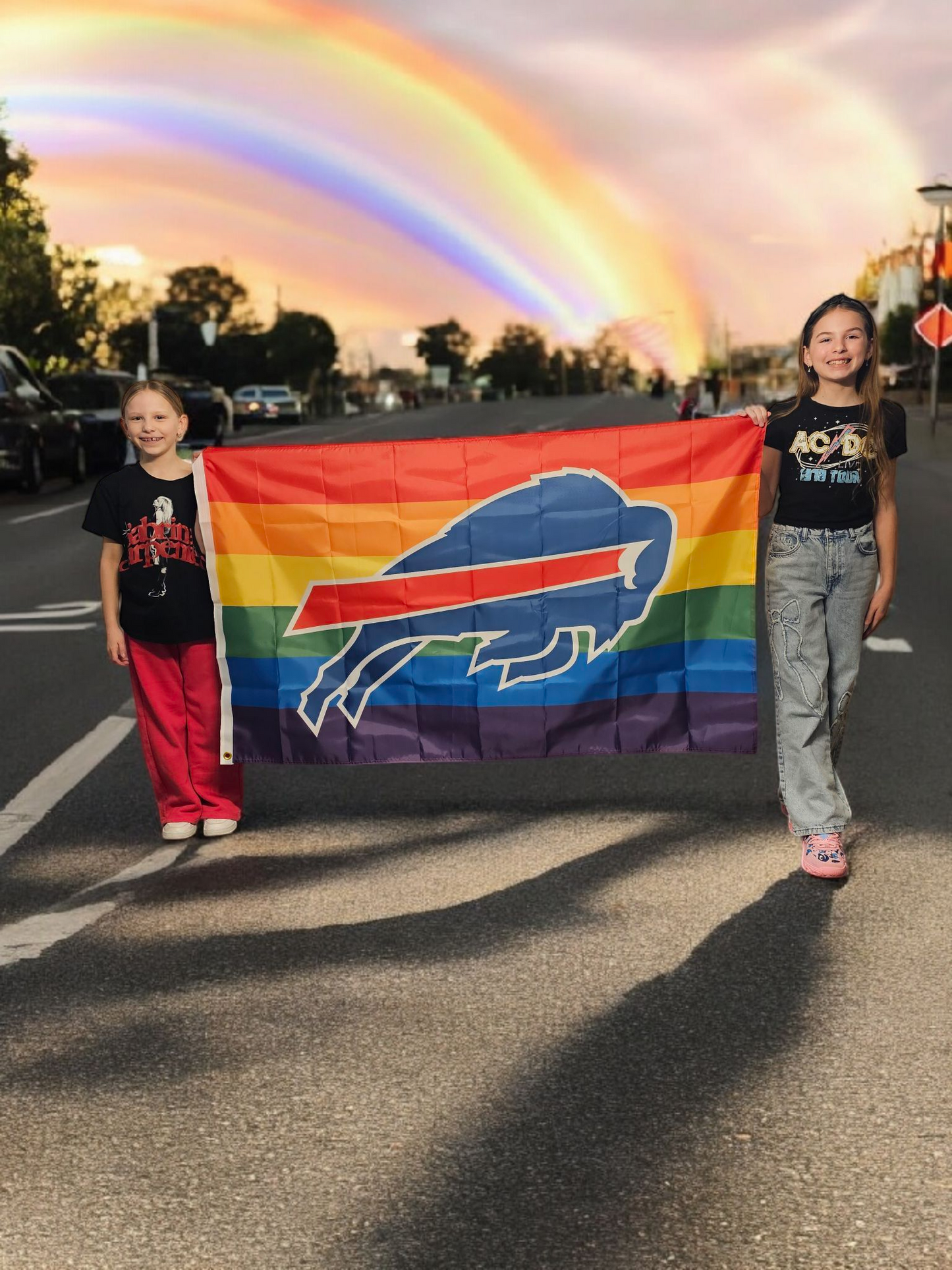 Buffalo Bills Pride Flag 3' x 5' New FREE Shipping