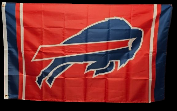 Buffalo Bills Flag 3' x 5' Red Blue Stripes NEW FREE SHIPPING