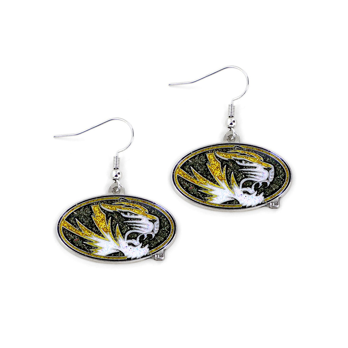 Missouri Tigers Earrings Glitter Dazzle - Special Order
