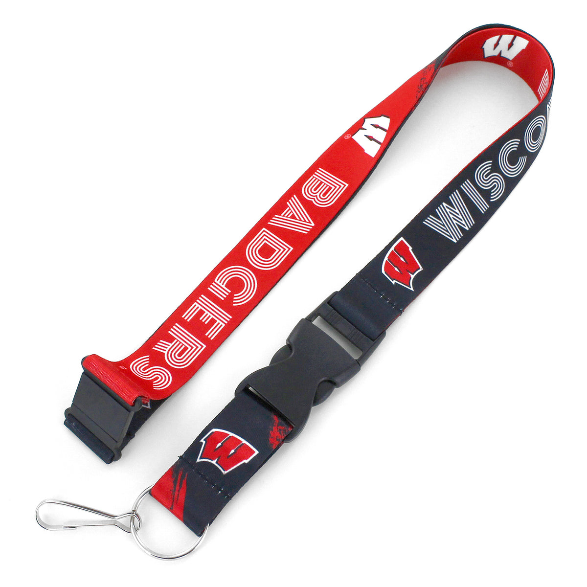 Wisconsin Badgers Lanyard Crossfade Design - Special Order