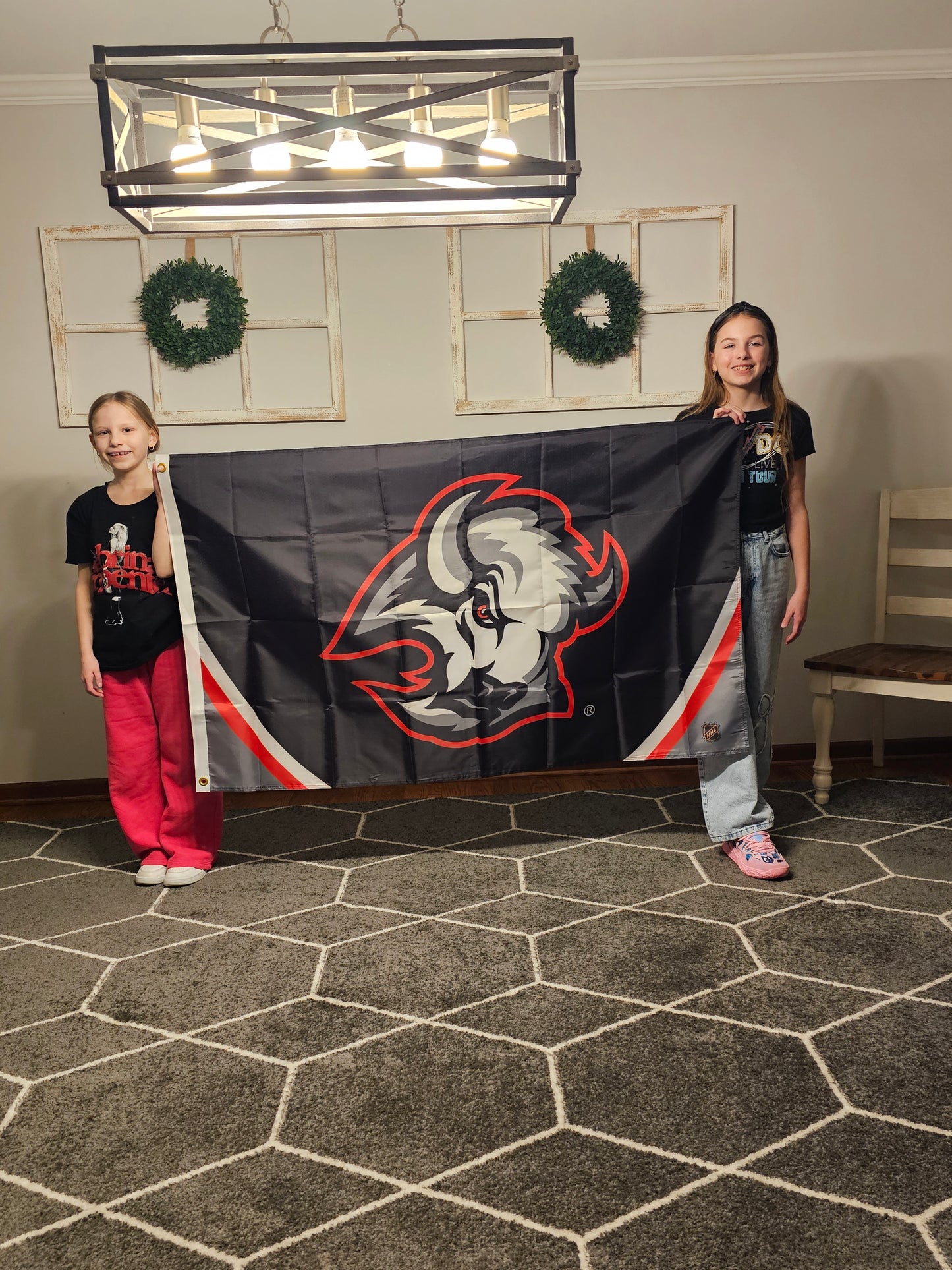 Buffalo Sabres Flag 3,x5' Goat Head Logo NEW FREE SHIPPING