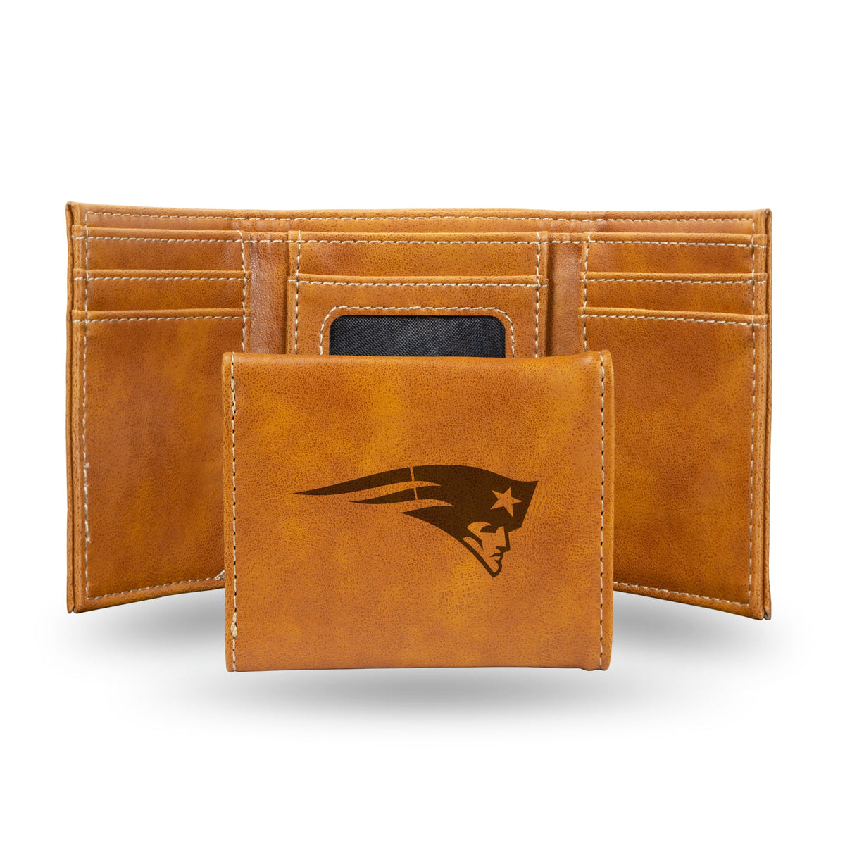New England Patriots Wallet Trifold Laser Engraved - Special Order