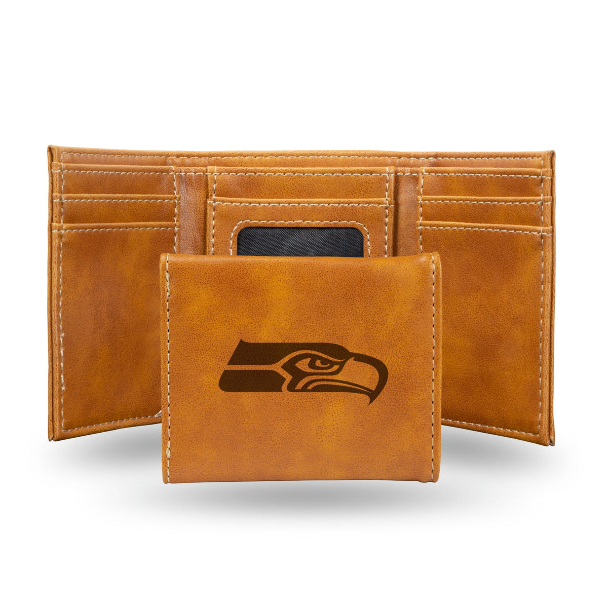 Seattle Seahawks Wallet Trifold Laser Engraved - Special Order