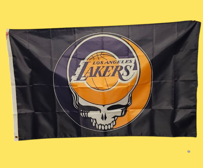 Los Angeles Lakers Grateful Dead Flag 3' x 5' Flag New FREE SHIPPING
