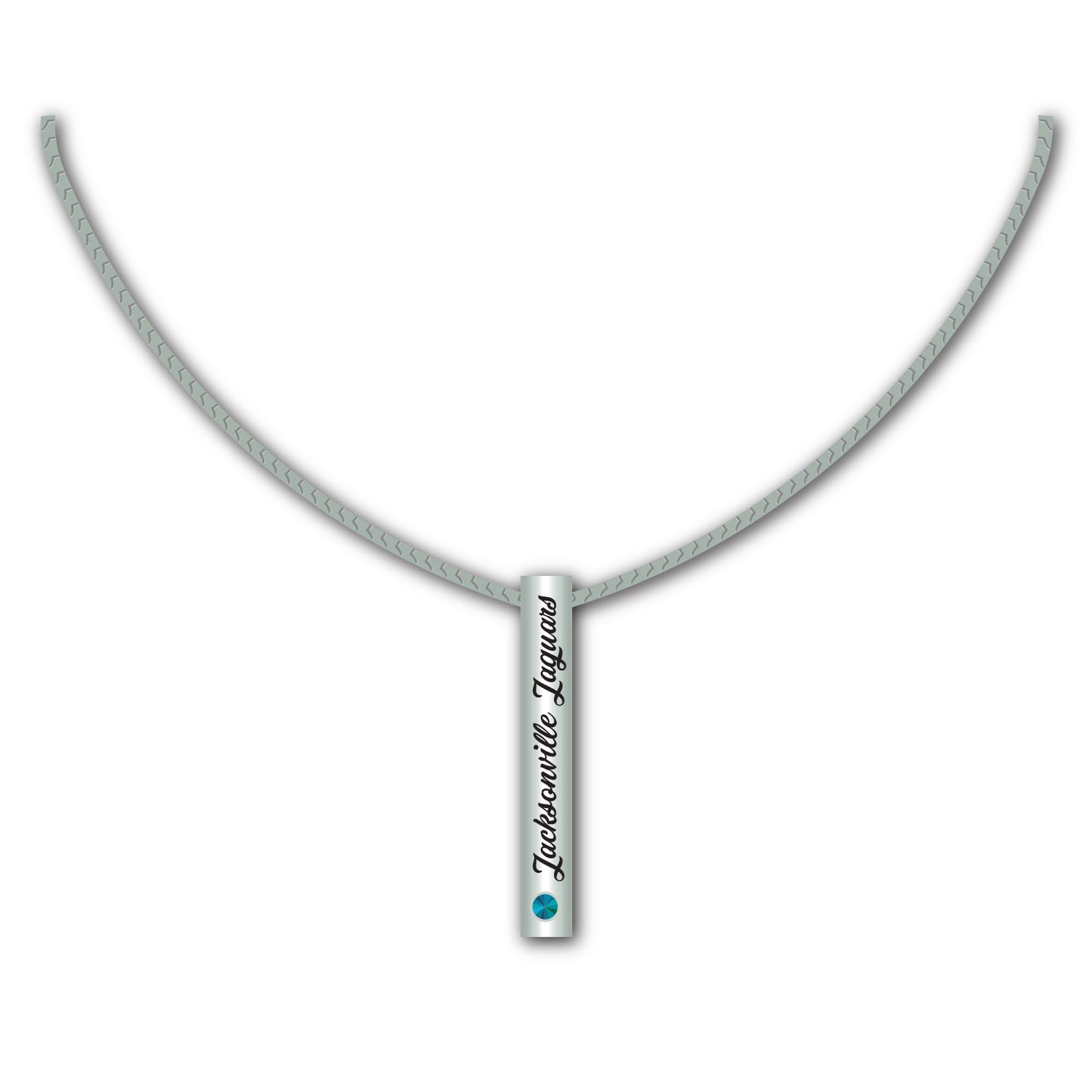 Jacksonville Jaguars Necklace Silver Bar