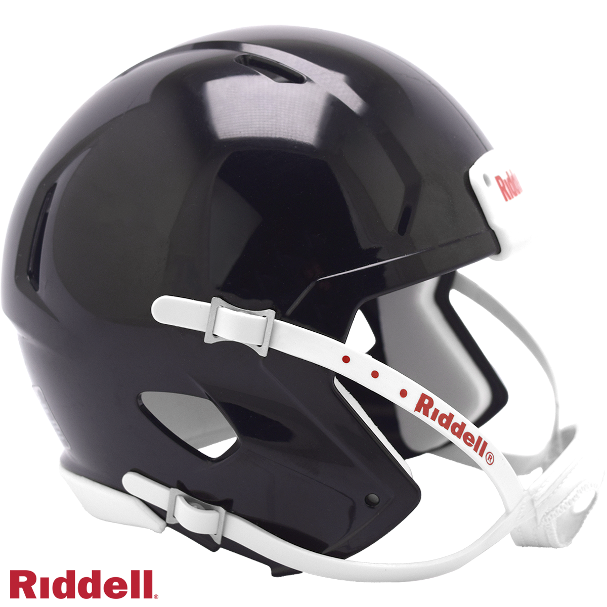 Helmet Riddell Blank Replica Mini Speed Style Black with White Parts