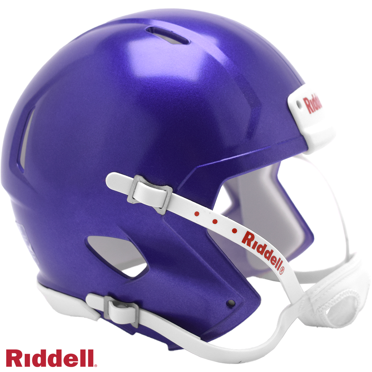 Helmet Riddell Blank Replica Mini Speed Style Purple Metallic