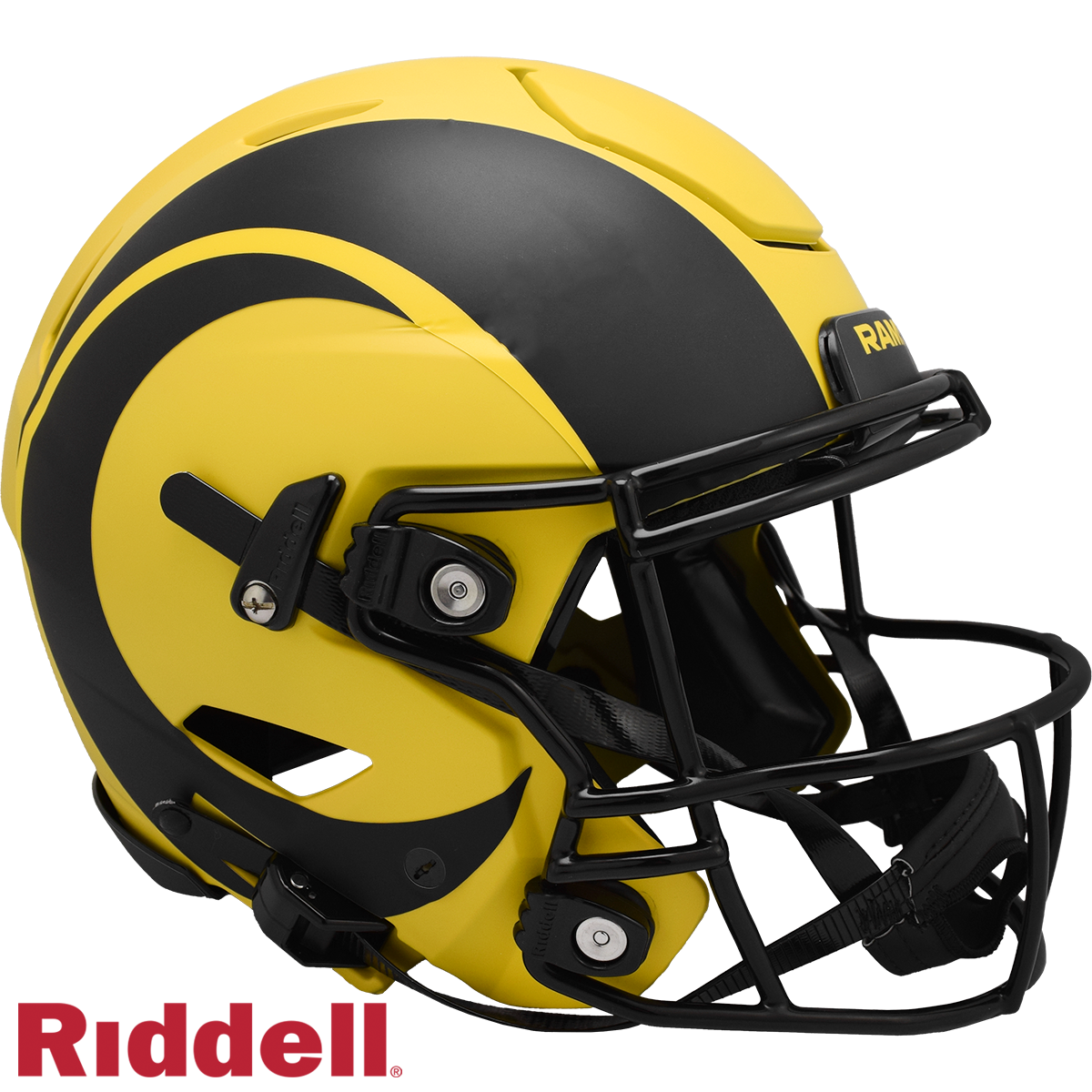 Los Angeles Rams Helmet Riddell Authentic Full Size SpeedFlex Style Rave Alternate