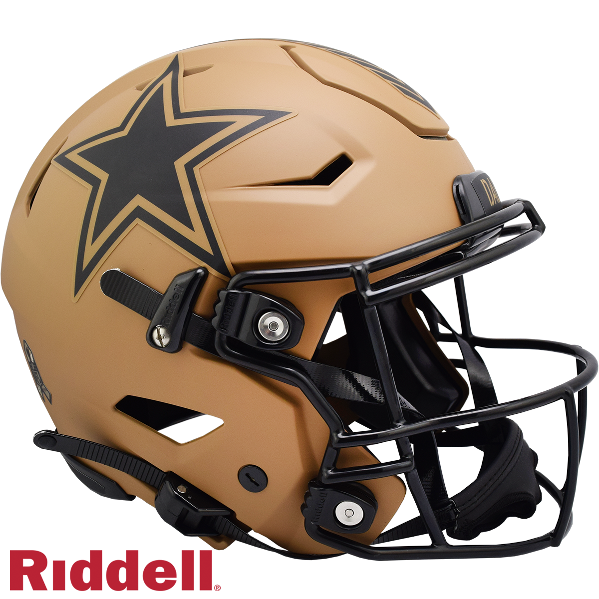 Dallas Cowboys Helmet Riddell Authentic Full Size SpeedFlex Style Salute To Service 2023