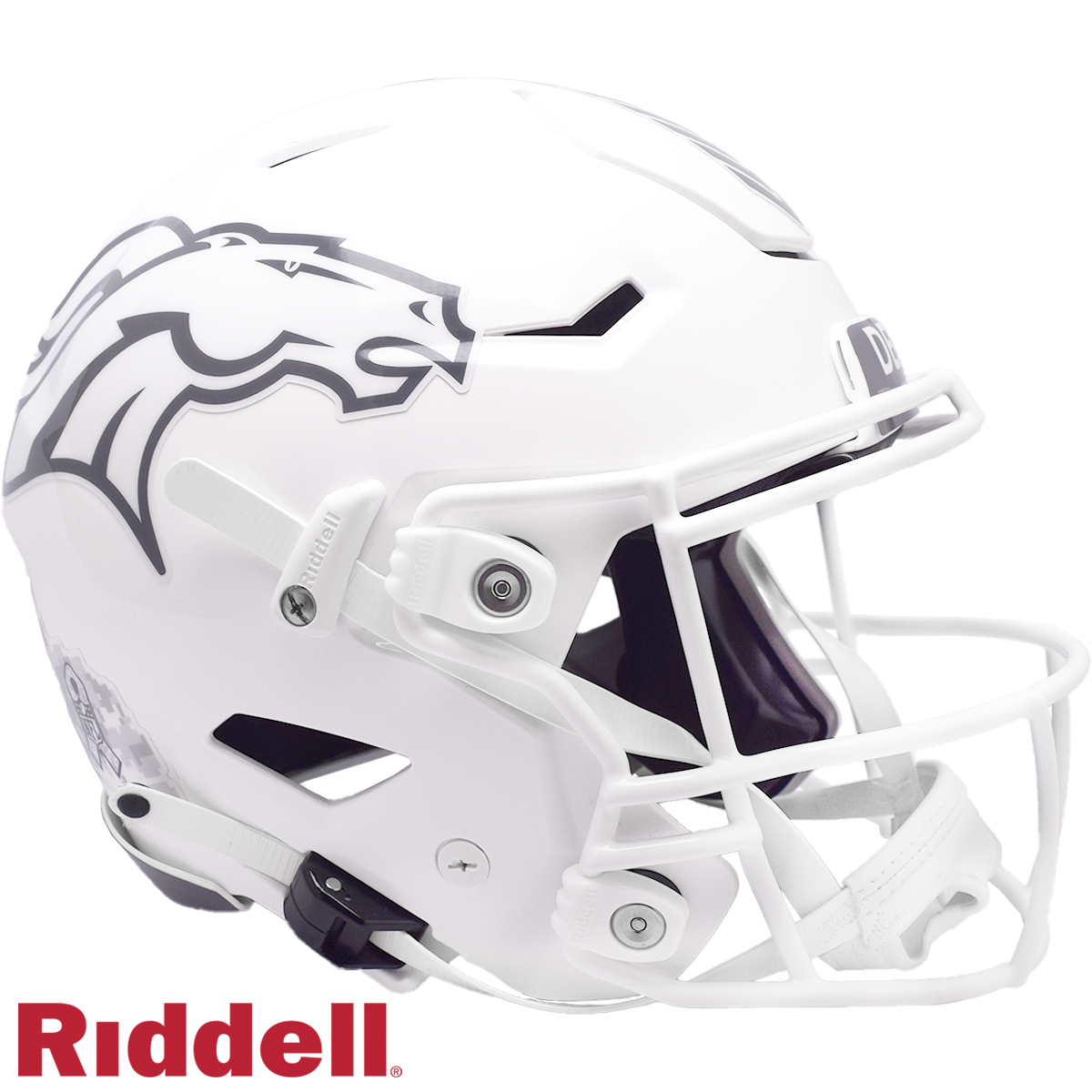 Denver Broncos Helmet Riddell Authentic Full Size SpeedFlex Style Salute To Service 2024