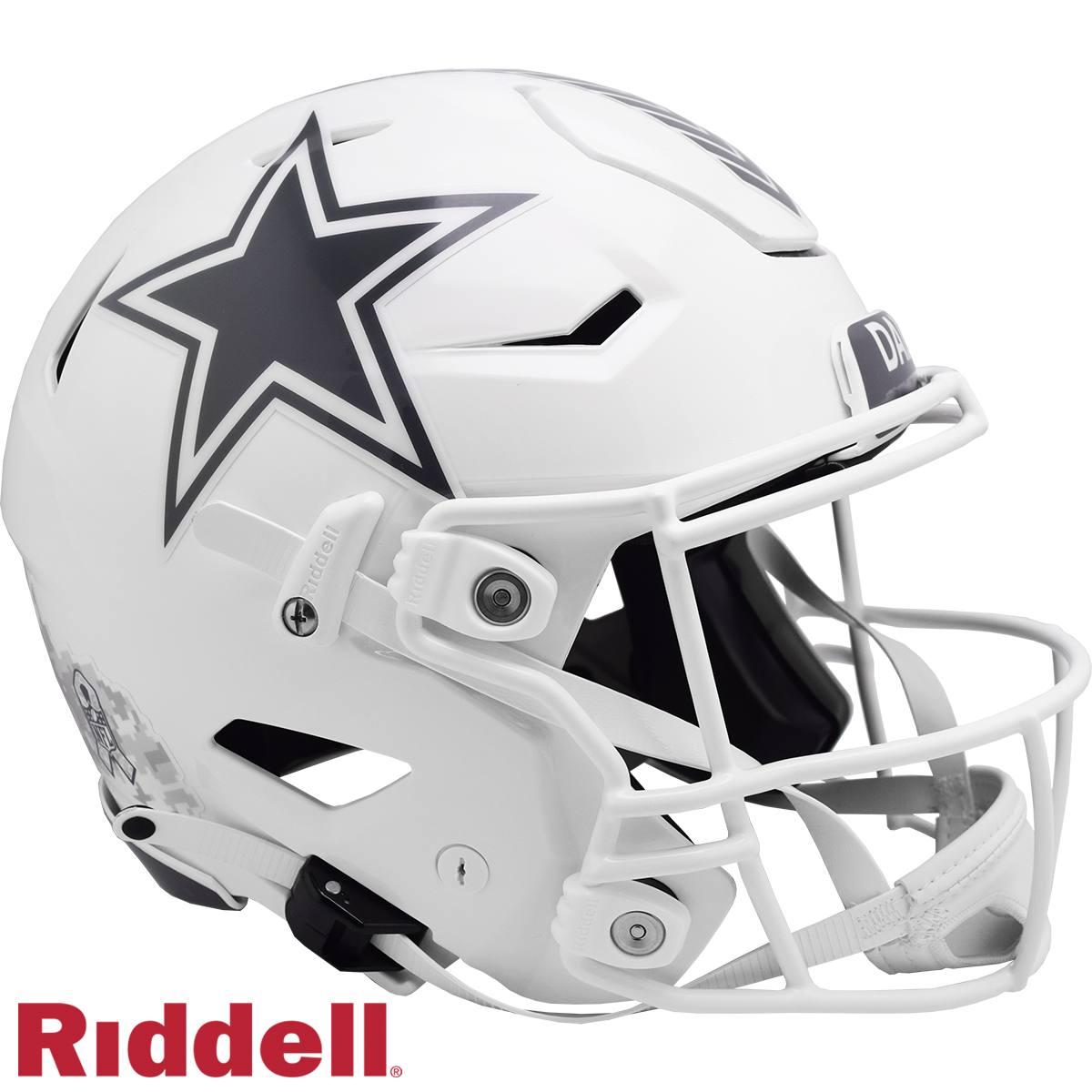 Dallas Cowboys Helmet Riddell Authentic Full Size SpeedFlex Style Salute To Service 2024