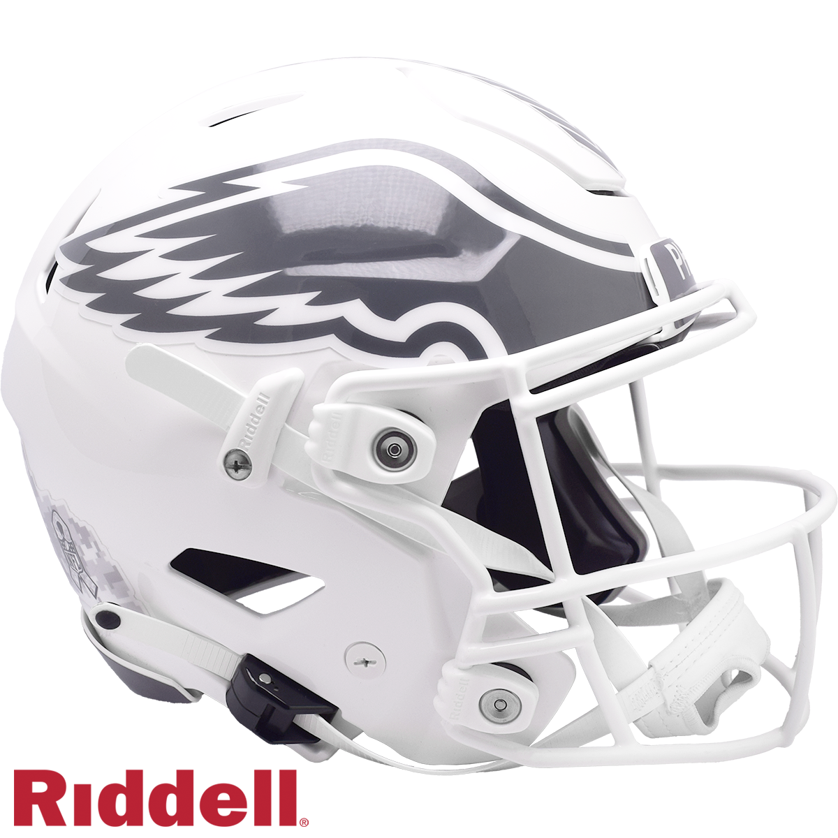 Philadelphia Eagles Helmet Riddell Authentic Full Size SpeedFlex Style Salute To Service 2024