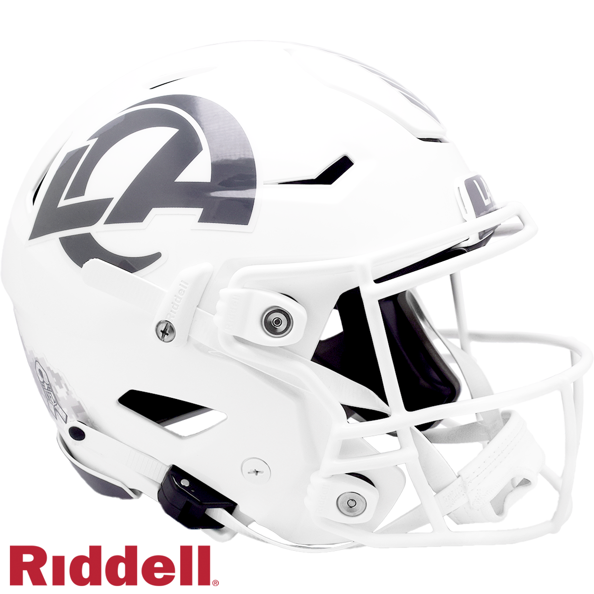 Los Angeles Rams Helmet Riddell Authentic Full Size SpeedFlex Style Salute To Service 2024