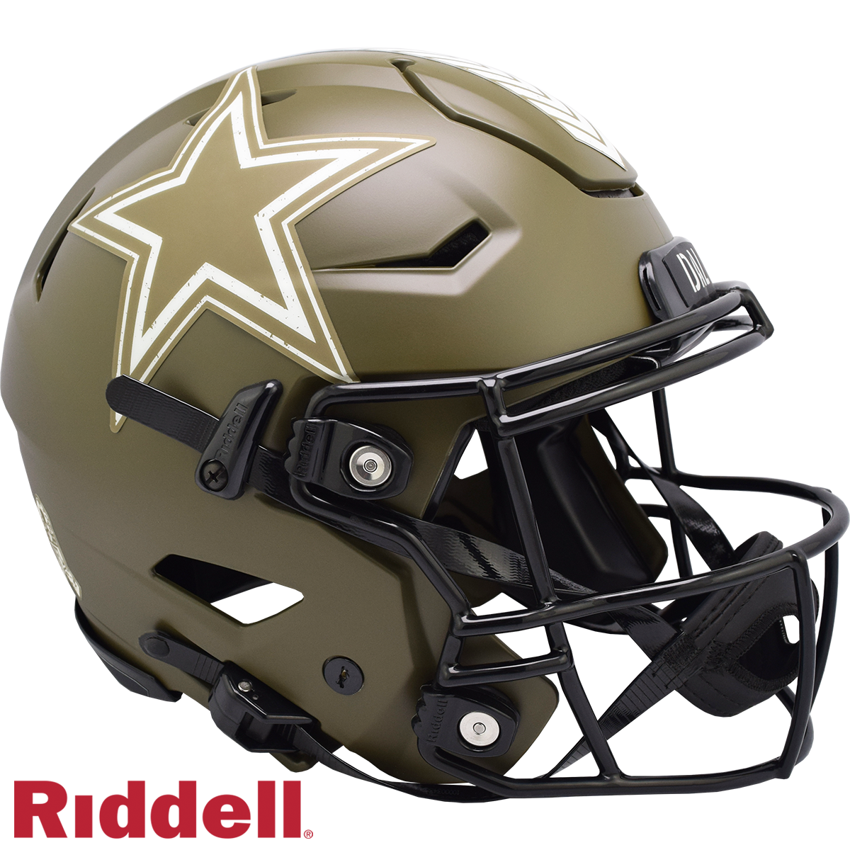 Dallas Cowboys Helmet Riddell Authentic Full Size SpeedFlex Style Salute To Service 2022
