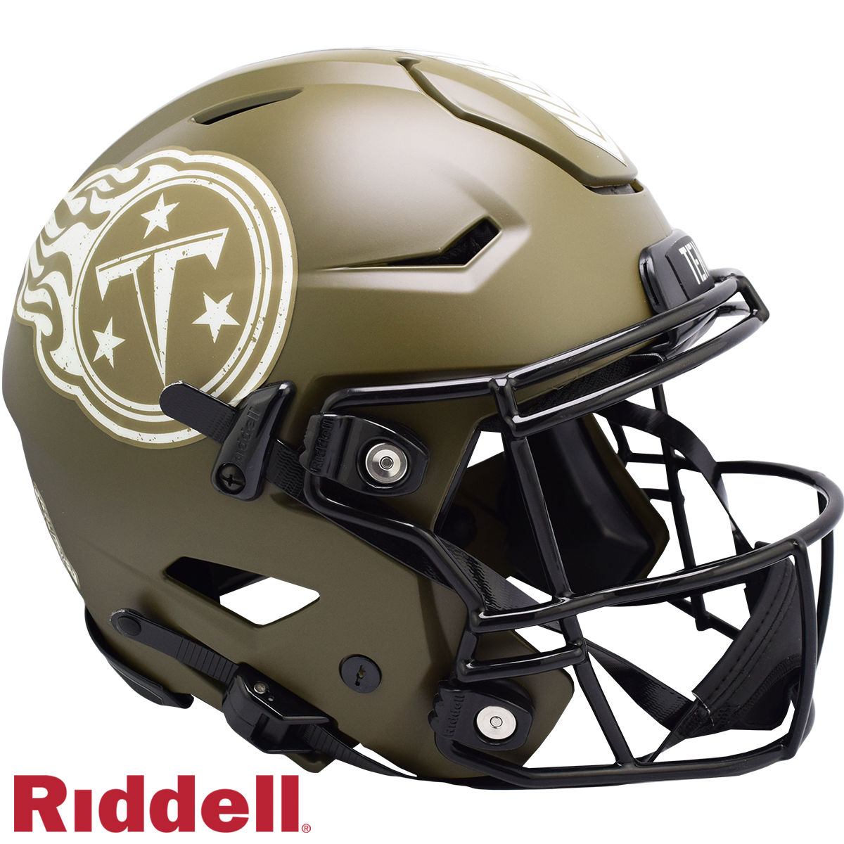 Tennessee Titans Helmet Riddell Authentic Full Size SpeedFlex Style Salute To Service 2022