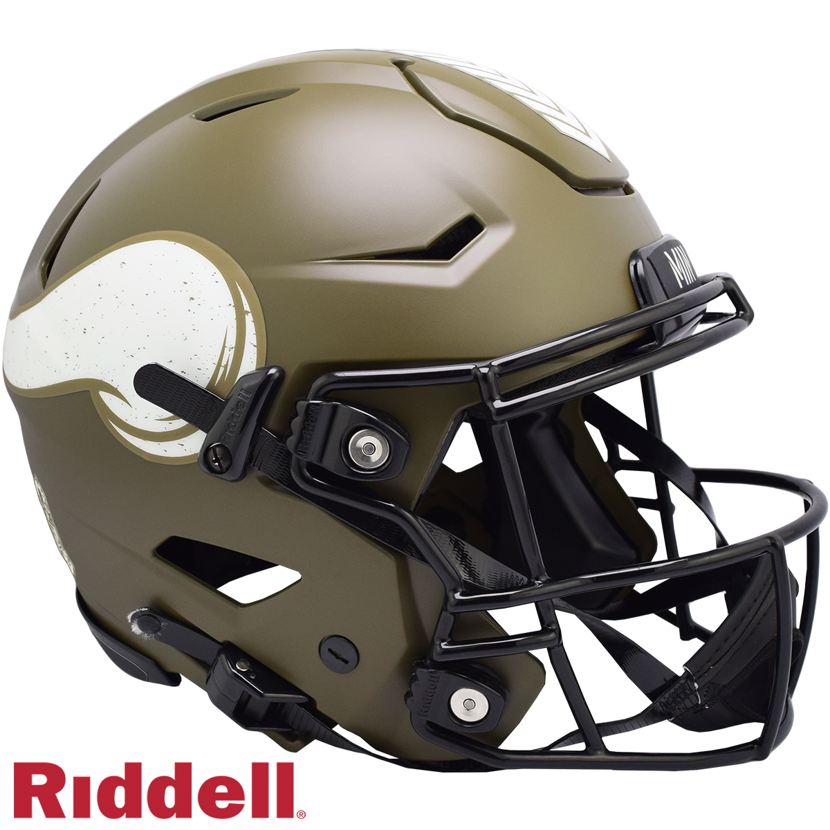 Minnesota Vikings Helmet Riddell Authentic Full Size SpeedFlex Style Salute To Service 2022