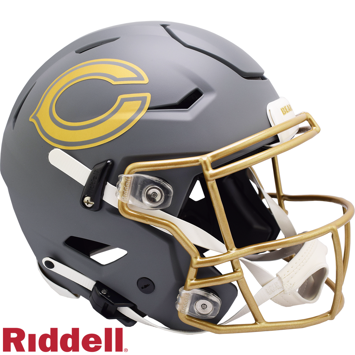 Chicago Bears Helmet Riddell Authentic Full Size SpeedFlex Style Slate Alternate