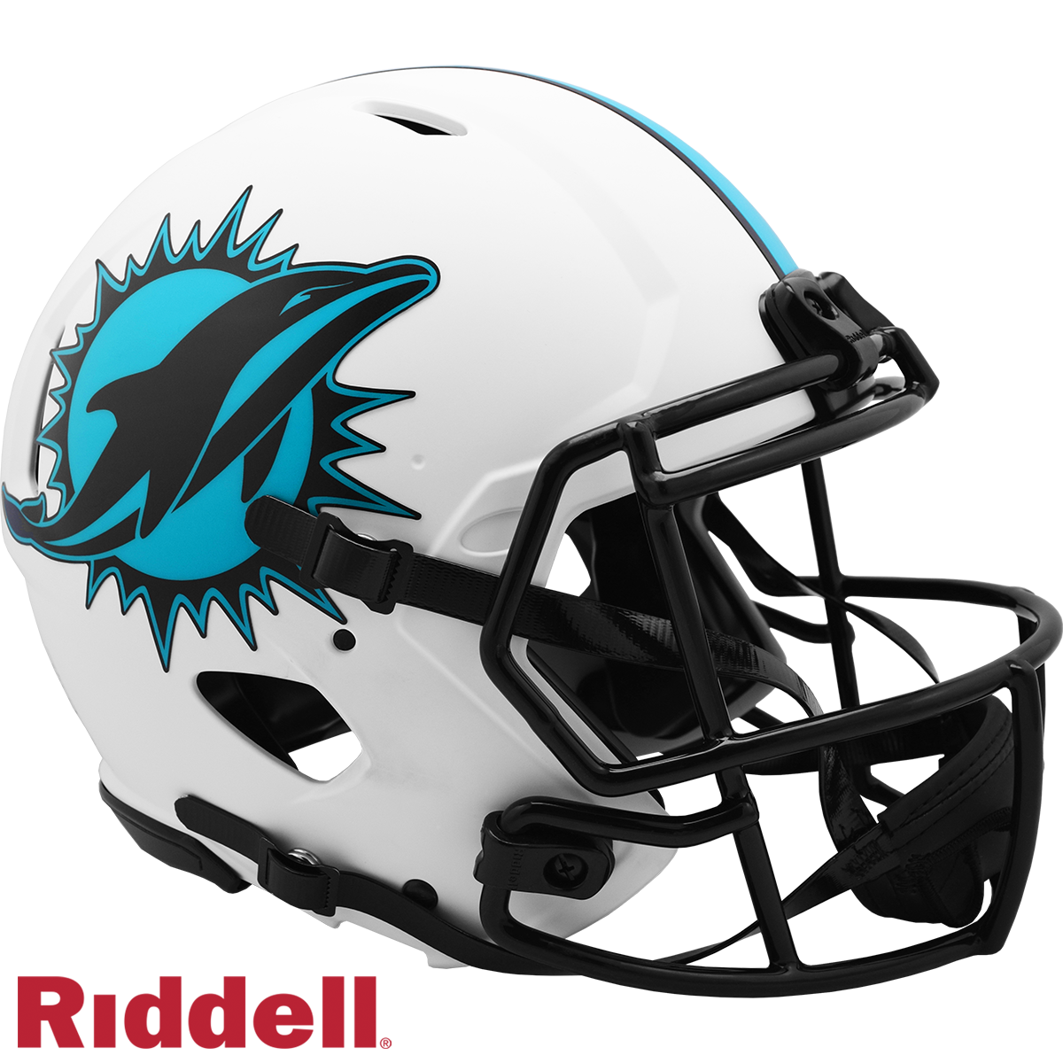 Miami Dolphins Helmet Riddell Authentic Full Size Speed Style Lunar Eclipse Alternate