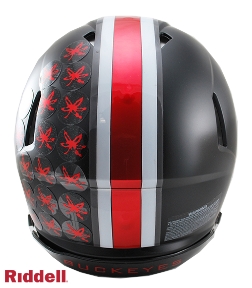 Ohio State Buckeyes Helmet Riddell Authentic Full Size Speed Style Black Alternate