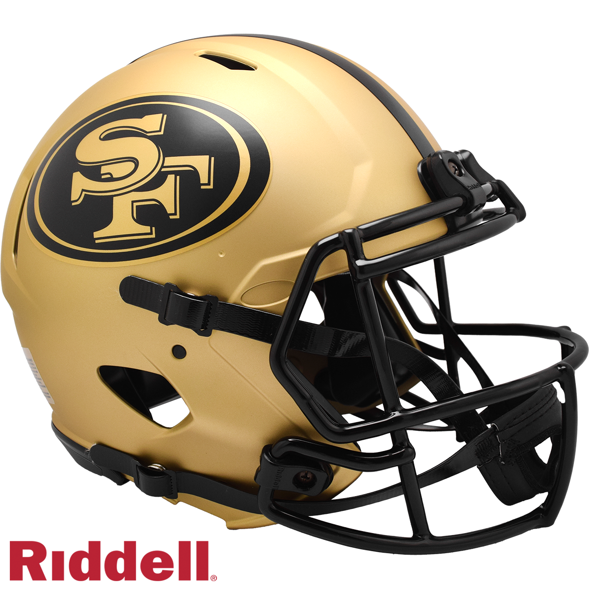 San Francisco 49ers Helmet Riddell Authentic Full Size Speed Style Rave Alternate