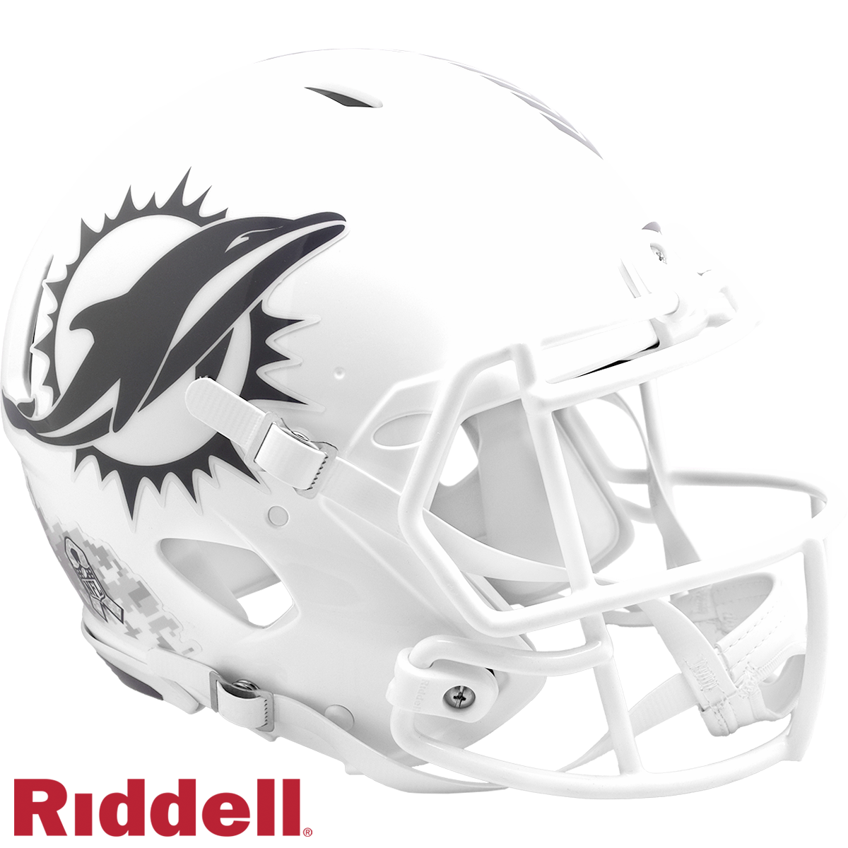 Miami Dolphins Helmet Riddell Authentic Full Size Speed Style Salute To Service 2024