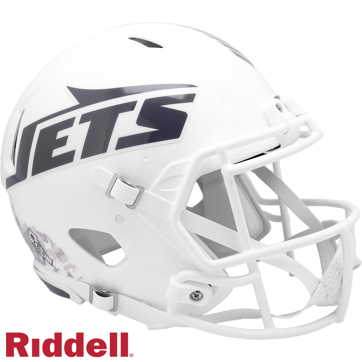 New York Jets Helmet Riddell Authentic Full Size Speed Style Salute To Service 2024
